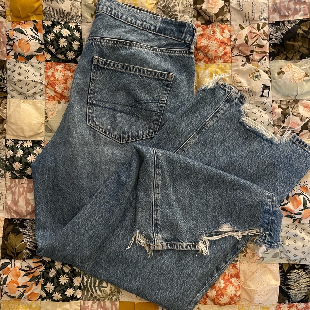 AE Super High Rise Baggy Wide Leg jeans